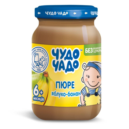 ЧУДО-ЧАДО Пюре яблоко - банан 170гр